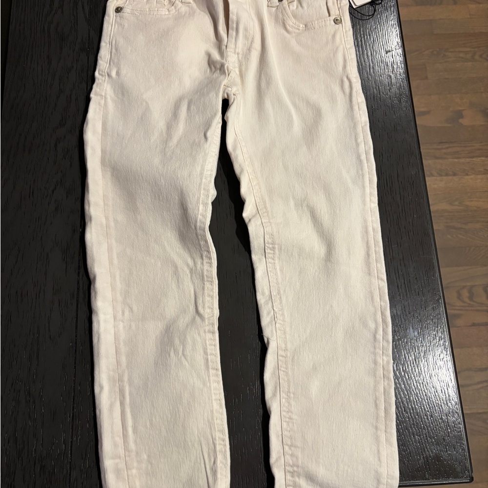 7 For All Mankind Kids Cream Jeans